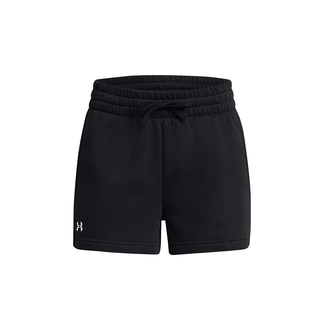 Under Armour Women Rival Fleece Shorts | 1382723-001 - Image 3