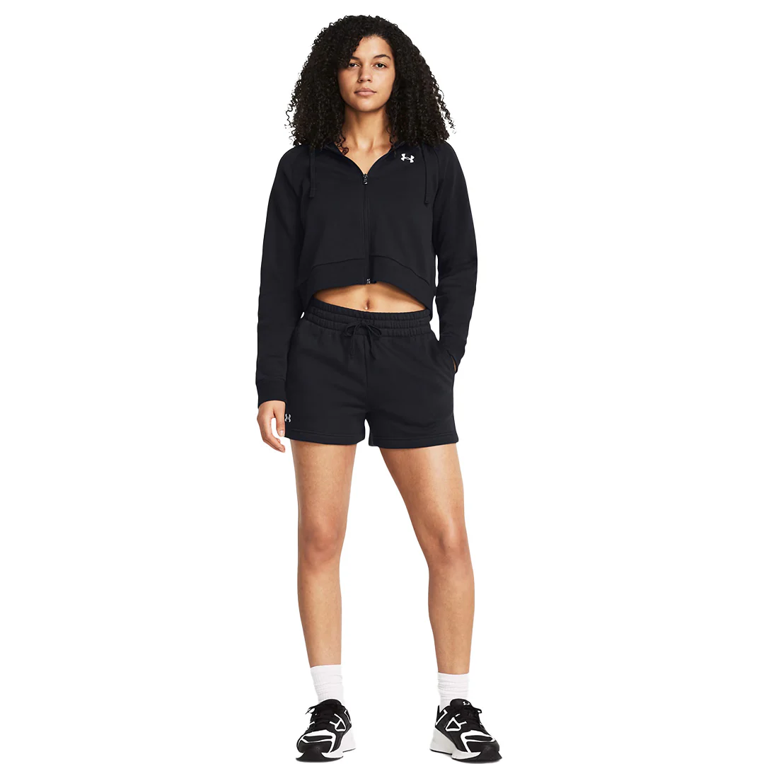 Under Armour Women Rival Fleece Shorts | 1382723-001 - Image 5