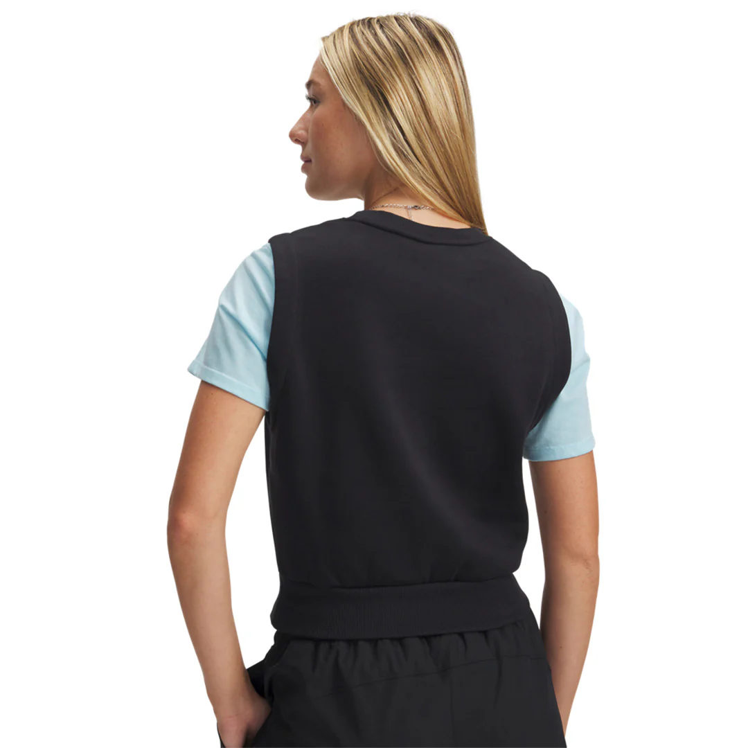 Under Armour Women Rival Fleece Sleeveless Top | 1389656-001 - Image 2
