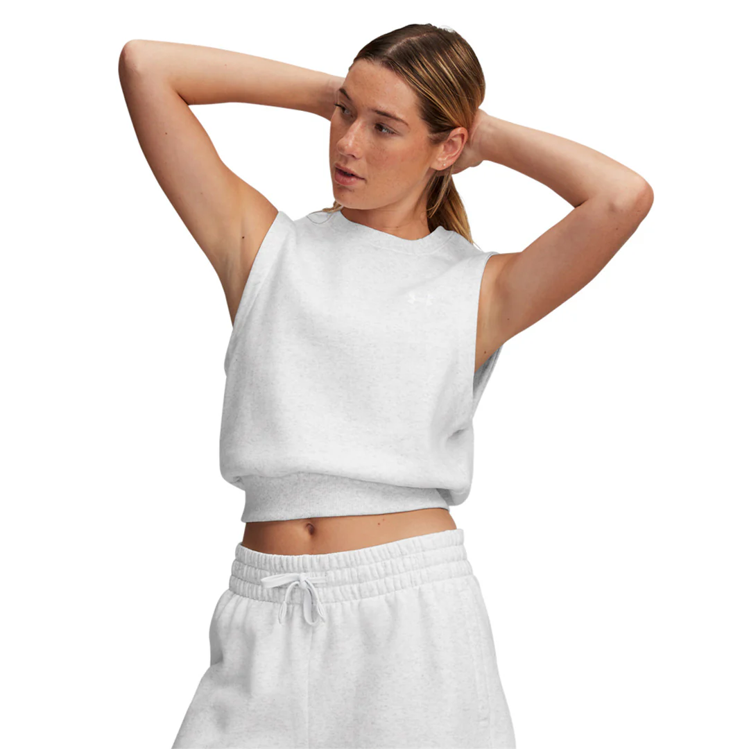 Under Armour Women Rival Fleece Sleeveless Top | 1389656-023