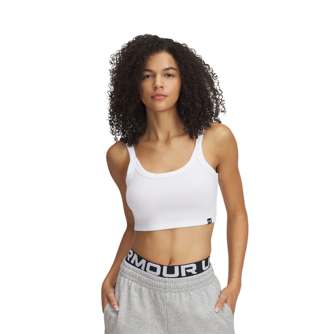 Under Armour Women Rival Rib Baby Tank | 6000265-100
