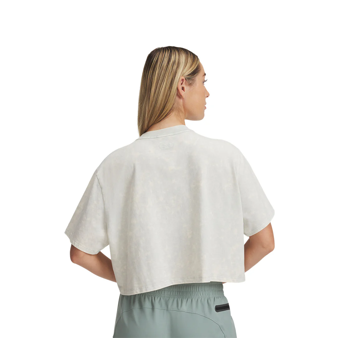 Under Armour Women Rival Wash Short Sleeve | 1389724-377 - Image 2