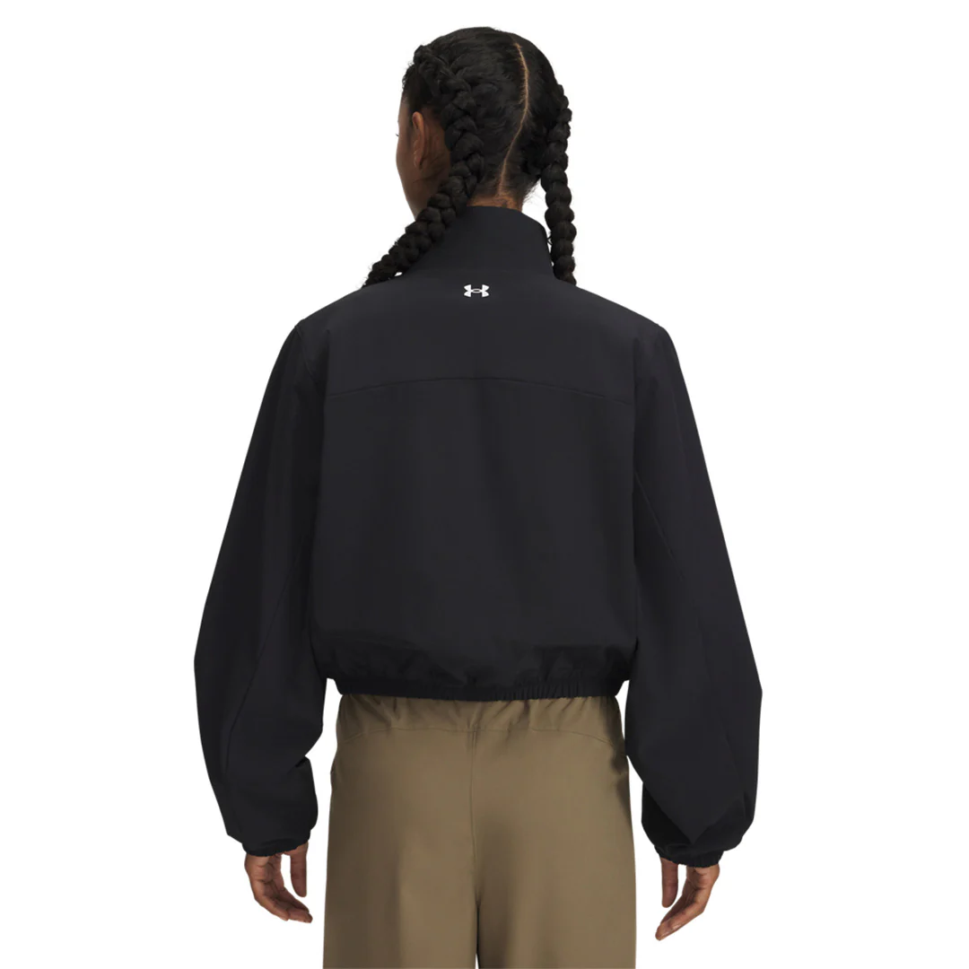 Under Armour Women Rival Woven Crop Jacket | 6005518-001 - Image 2