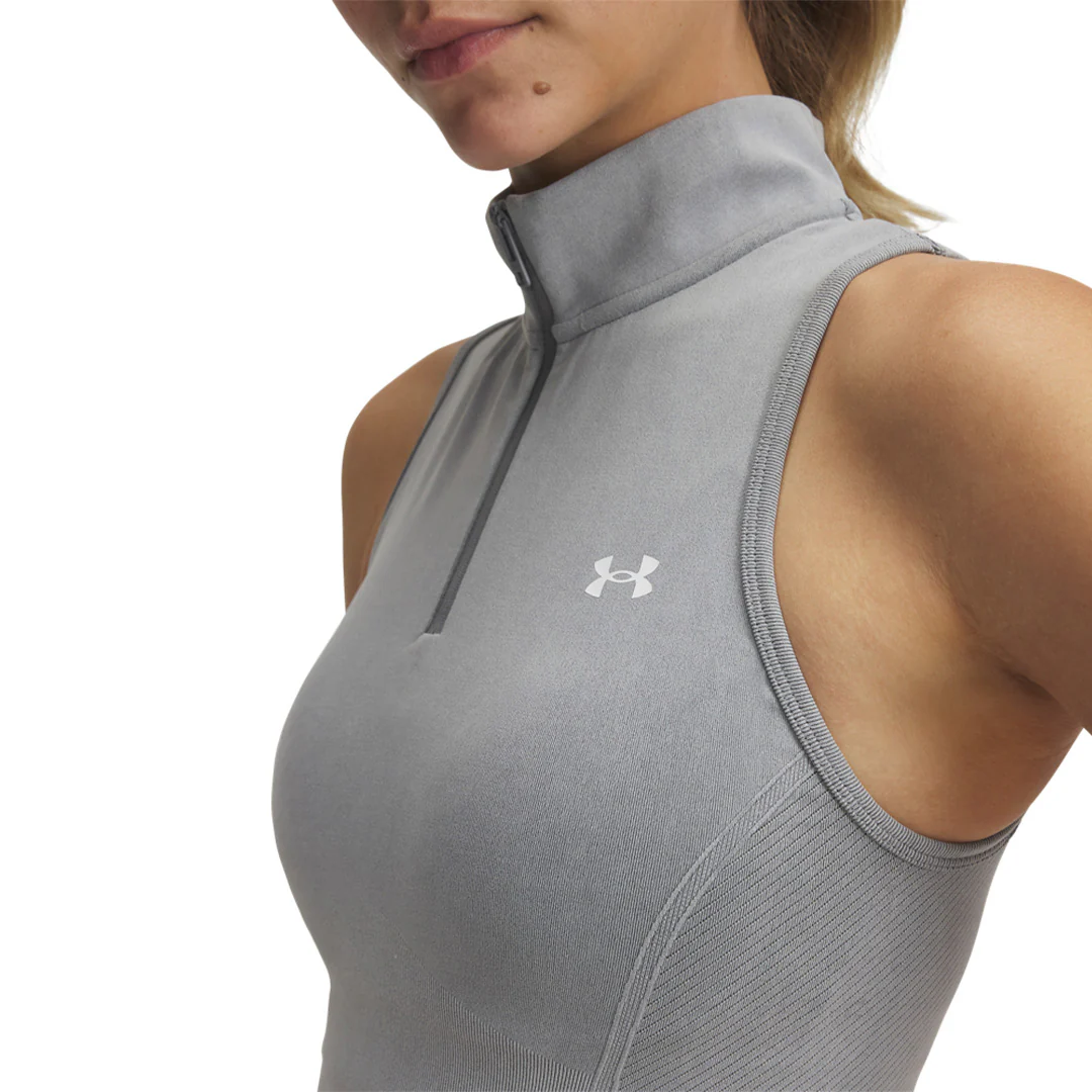 Under Armour Women Vanish Seamless Washed Zip | 1388116-001 - Image 3